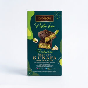 DANSON Crunchy Kunafa Pistachio Dark Chocolate Bar (100g)